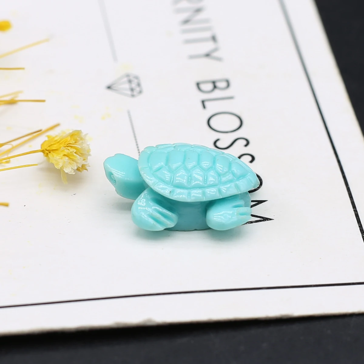 10pc Imitation Coral Beads Cute Turtle Loose Through Hole Bead for Jewelry Making Diy Trendy Necklace Bracelet Accessories