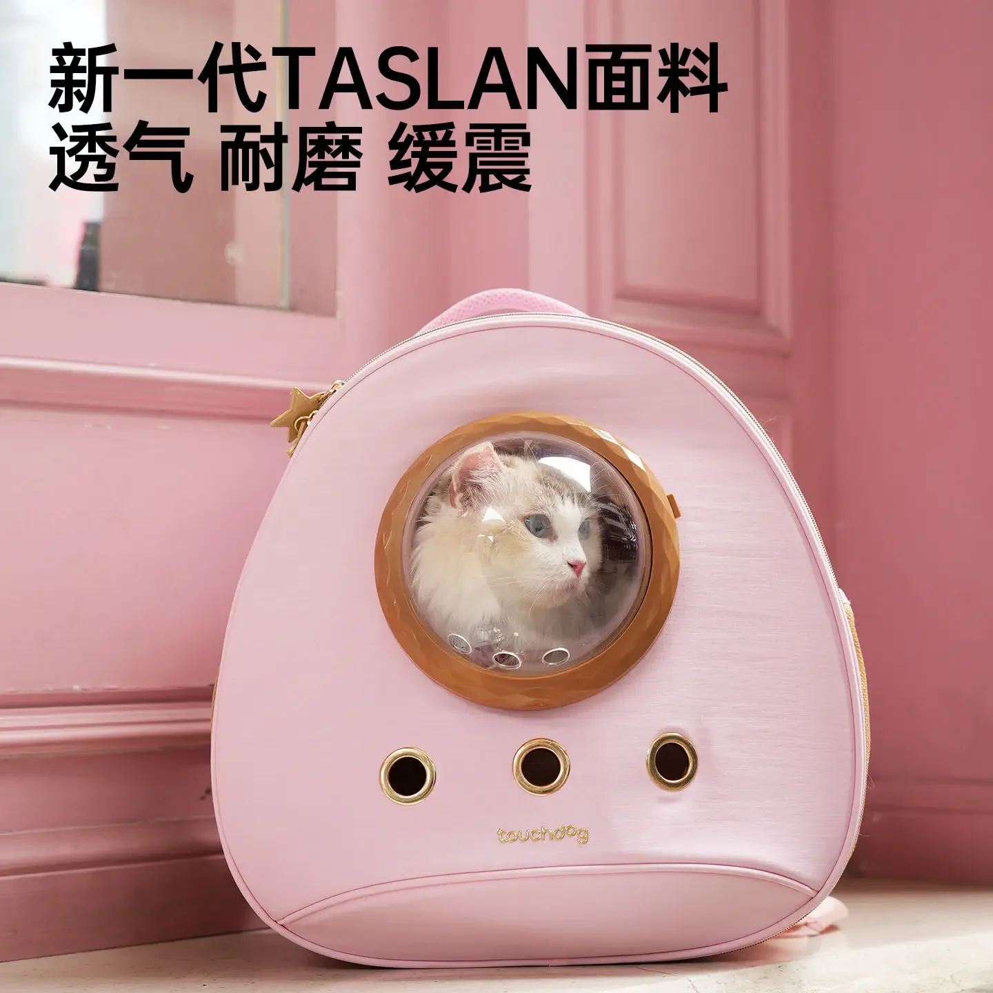 FurStarCute Pink Cat Carrier Backpack Transporte Gato Kitten Accessories Small Dog Carriers Pomeranian Chihuahua Puppy Accessori