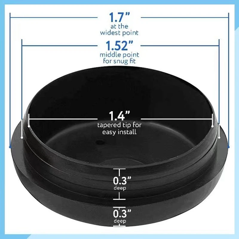 Cubierta protectora redonda para muebles de Patio, protector de suelo de hierro forjado, 40 piezas, 1 1/2