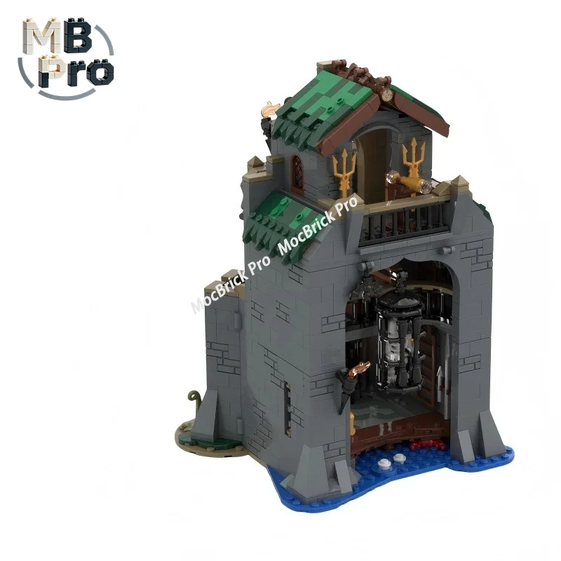 

1313pcs Octopus Themed Medieval Fortress Kraken's Stronghold MOC Building Blocks Deep Sea Castle Model Assembly Bricks Kit