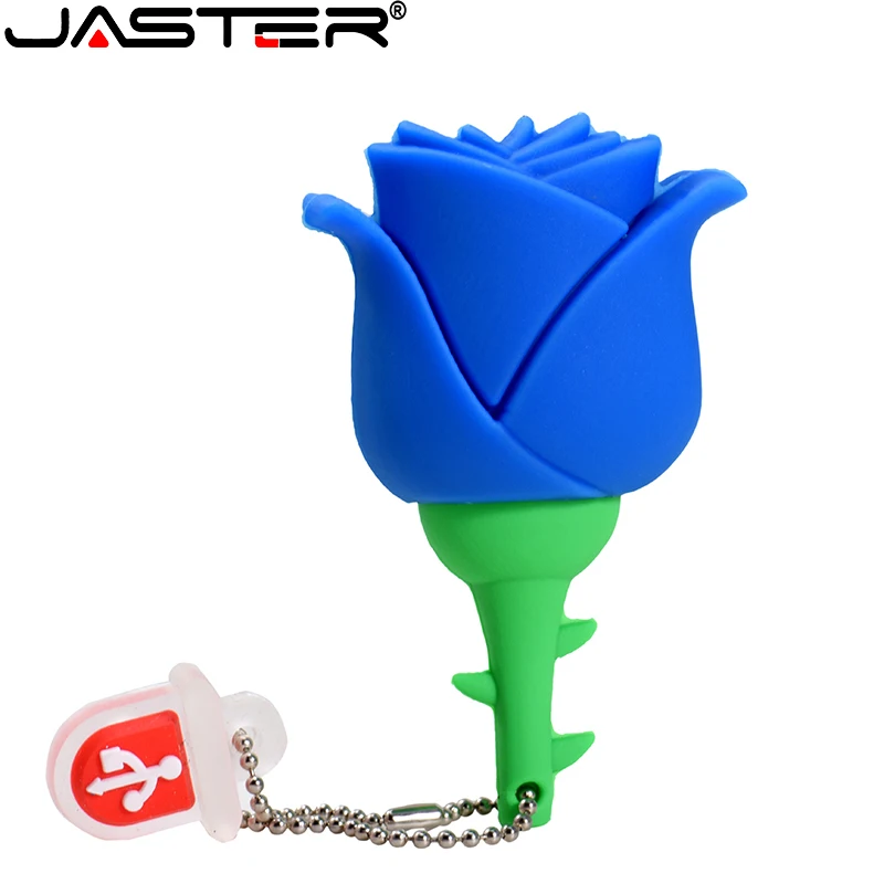 

Colorful Rose Flower USB Flash Drive Memory Stick Free Chain Storage Device Cle USB Stick Pen Drive 64GB 32GB 16GB 8GB Pendrive