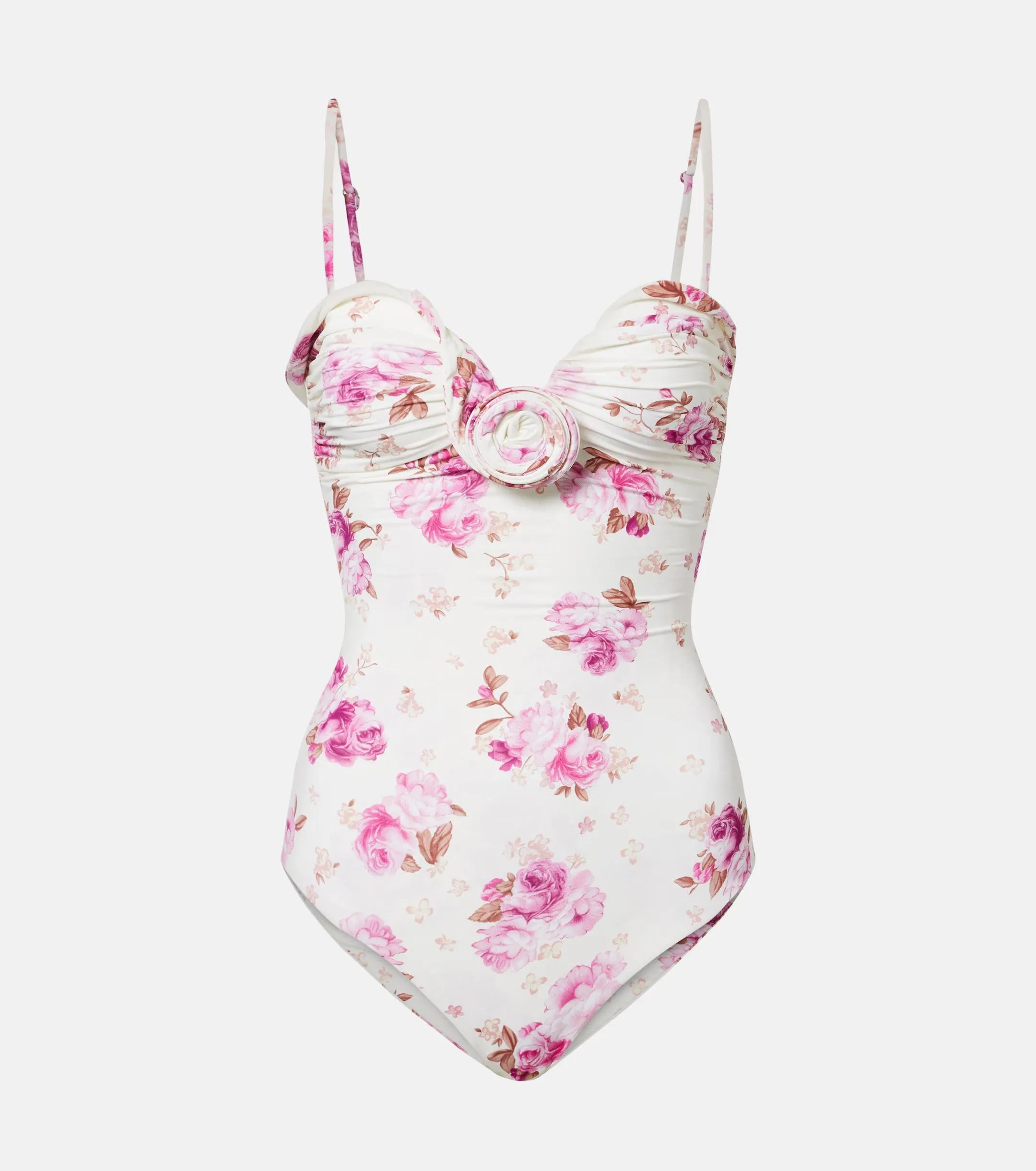 

Y2K Lady Three-Dimensional Rose Flower Print Swimsuit with Bralette Design - Summer 2026 New Style