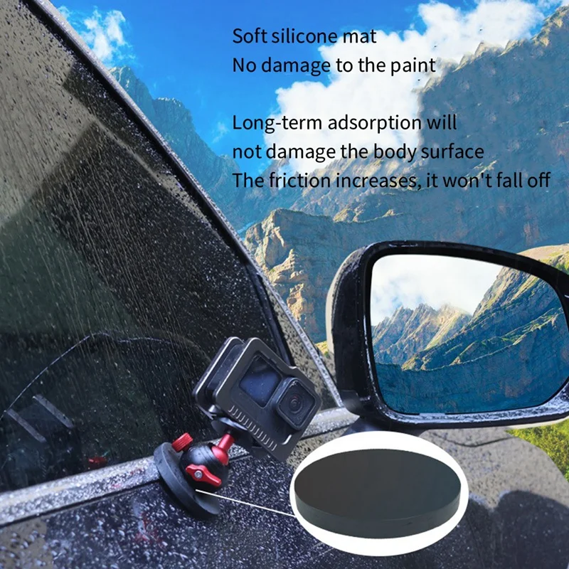 인스타 360 고프로 부품 스포츠 카메라 짐벌 브래킷, 다기능 자동차 브래킷, 흡입 컵 브래킷, B