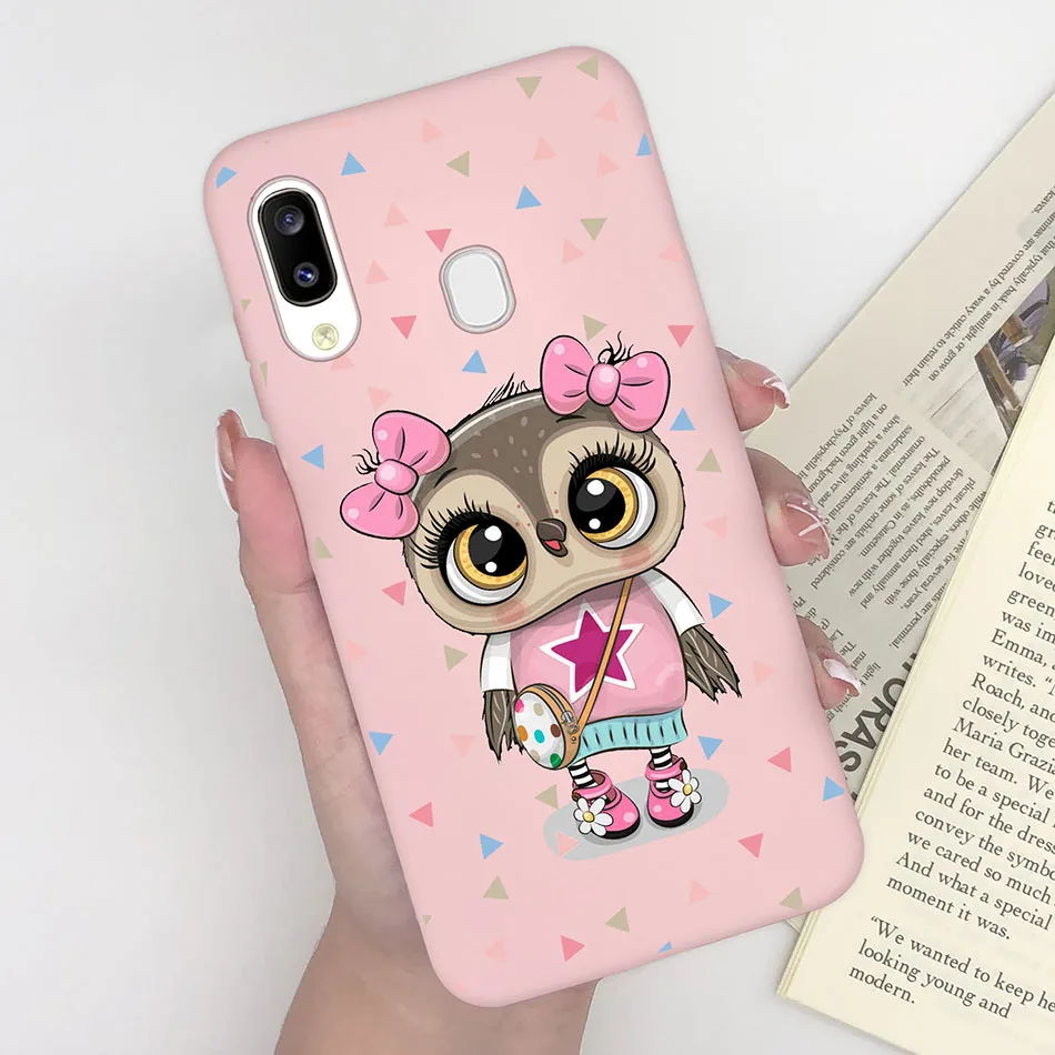 For Samsung A30 A30S Phone Case Trendy Pattern Soft Matte Silicone Back Cover For Samsung Galaxy A30 S A 30 Funda Shell Coque