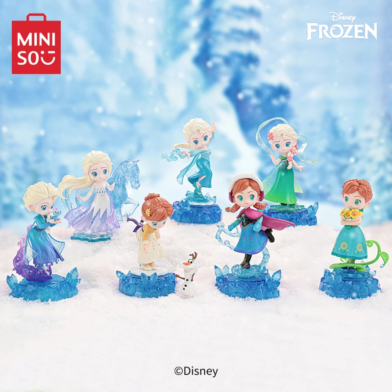 

Miniso Disney «Холодное сердце», Волшебная серия, искусственная кукла, настольные украшения, милые Мультяшные детские игрушки, Эльза, периферийные подарки на день рождения