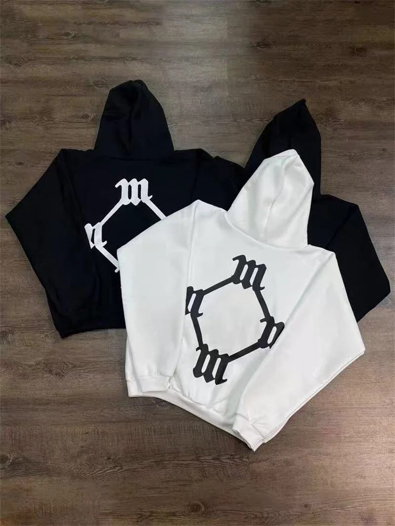 

New Kanye West Hoodie Patterned Printed High-quality Men's Women's Cotton Street Loose Casual Hooded Sweatshirt