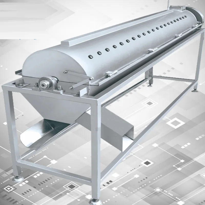 

automatic molting , horizontal long-barrel poultry claw machine, chicken feet yellowing , pickled pepper chicken feet peeling