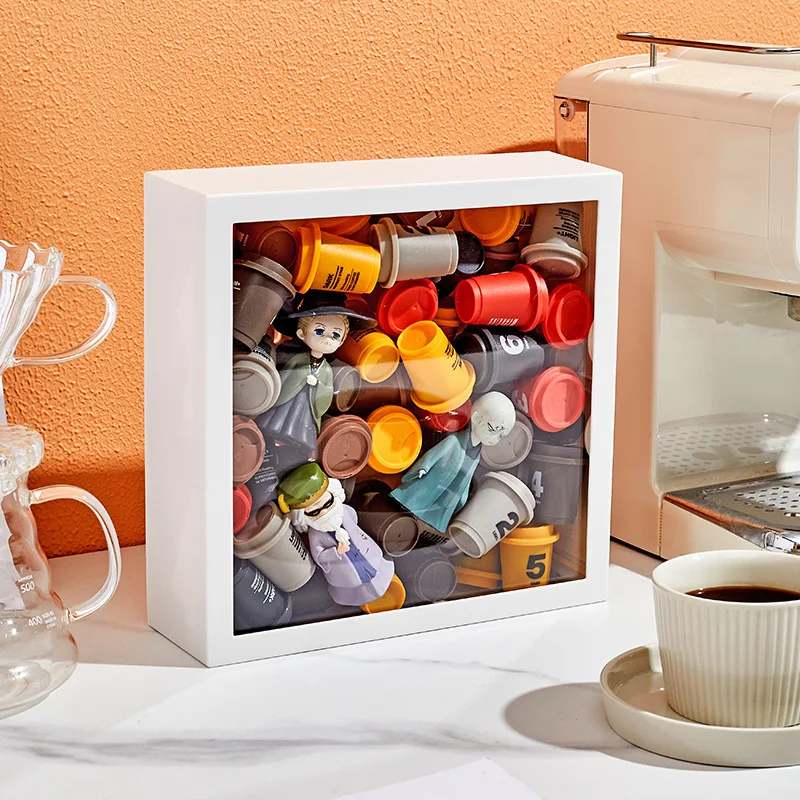 

Acrylic Capsule coffee storage rack box，Coffee Pod Organizer, Nordic dustproof household capsules accessories,Organizing Box