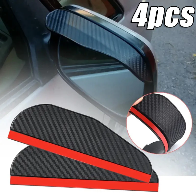 1set Auto Carbon Faser Regen Augenbraue Rückspiegel Visier Schatten Regen Abdeckung Rückspiegel Regnerischen Schild Schutz Auto Zubehör