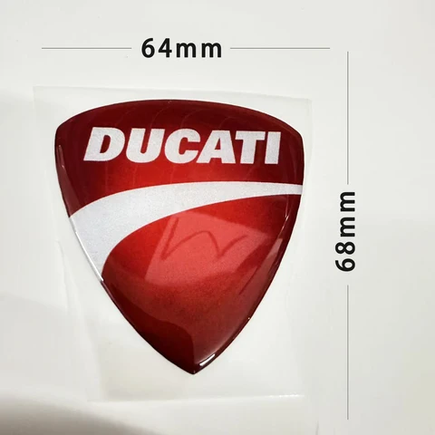 Гелевая 3D-наклейка Ducati Corse с логотипом для мотоциклетного бака