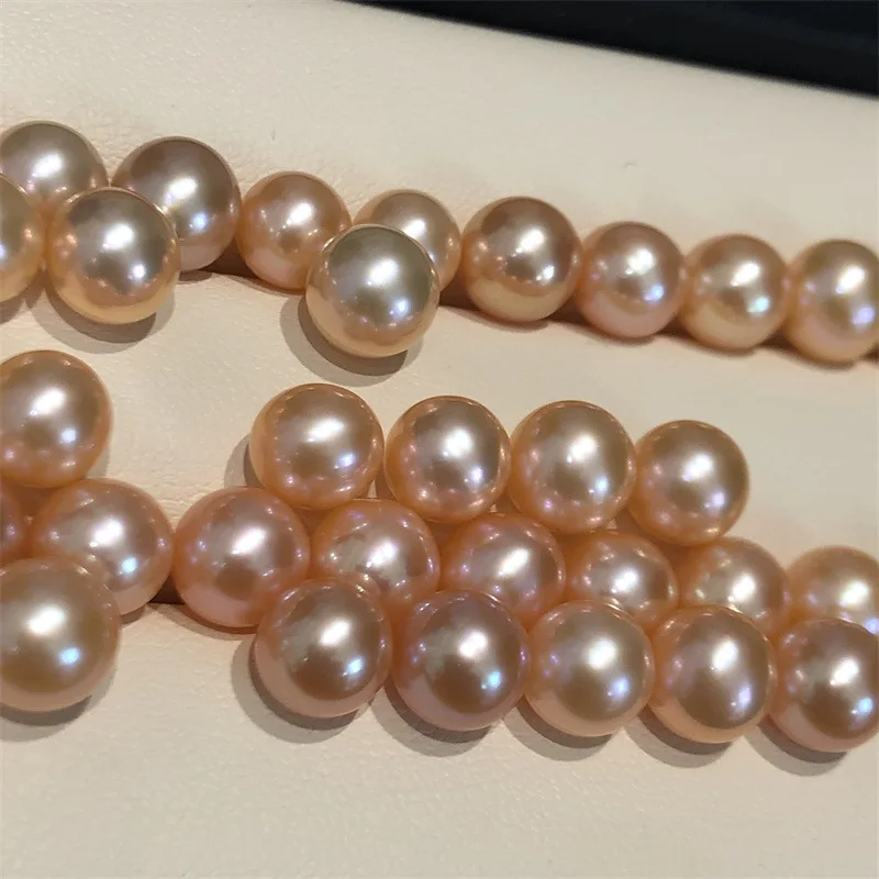 Natural 12-16mm Edison Pearls, Bare Pearls, High-quality Chinese Red Powder Purple Metal Dispersion Beads Wholesale