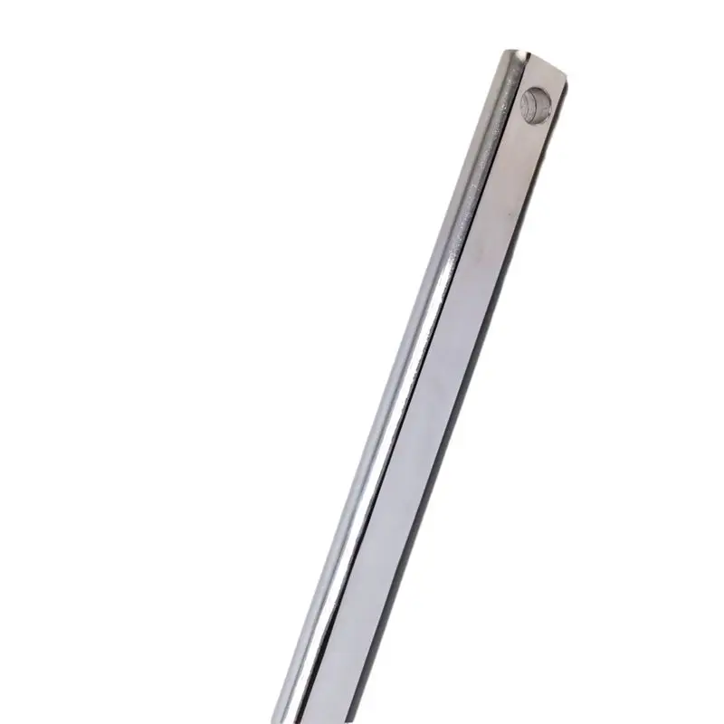 12 Inch Polished Steel Steering Shaft 3/4 Inch DD Double D Street Rod U-Joint Link 12 Inch Steering Rod Shaft
