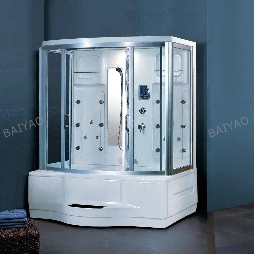 

Limited-Time Discount Commercial Acrylic Foshan Sliding Steam Sauna Room Square 8mm For Hotels Manufacture Massage Steam Shower