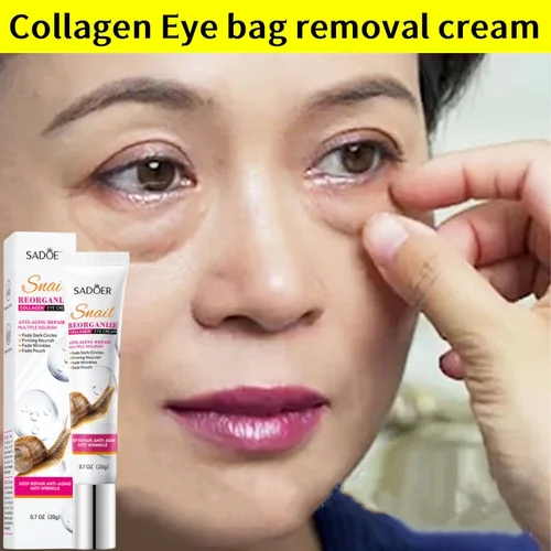 Crema de colágeno de Caracol para ojos, antiojeras, elimina los ojos, bolsas, hidratante, reafirmante, belleza, productos para el cuidado de la piel