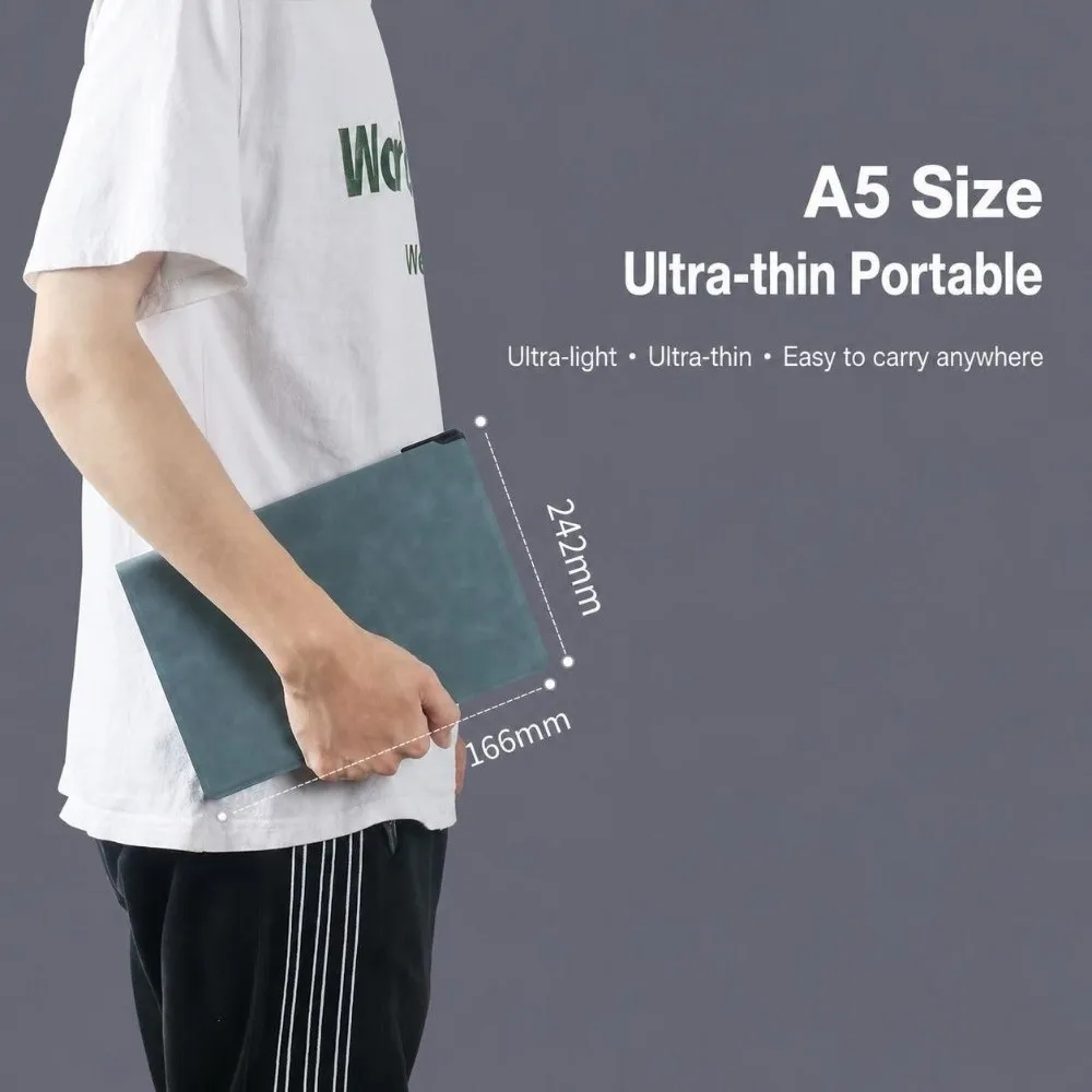 Multifunctional A5 Dry Erase Notebook Portable Foldable Writing Notepad Reusable White Board Notebook School Office Supplies