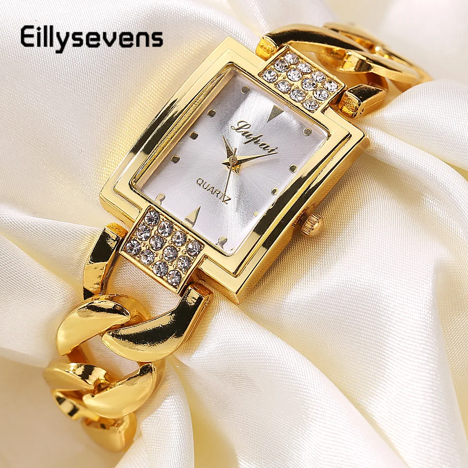 

Luxury Brand Women'S Watch Fashion Elegant Style Metal Strap Square Trendy Quartz Watch For Women Woman'S Wristwatch Clock