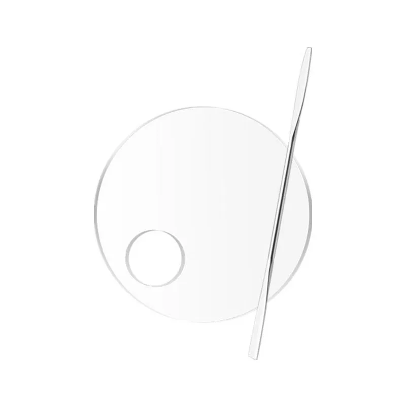 Round Square Transparent Acrylic Makeup Foundation Make-up Palette Color Beauty tool Easy To Clean