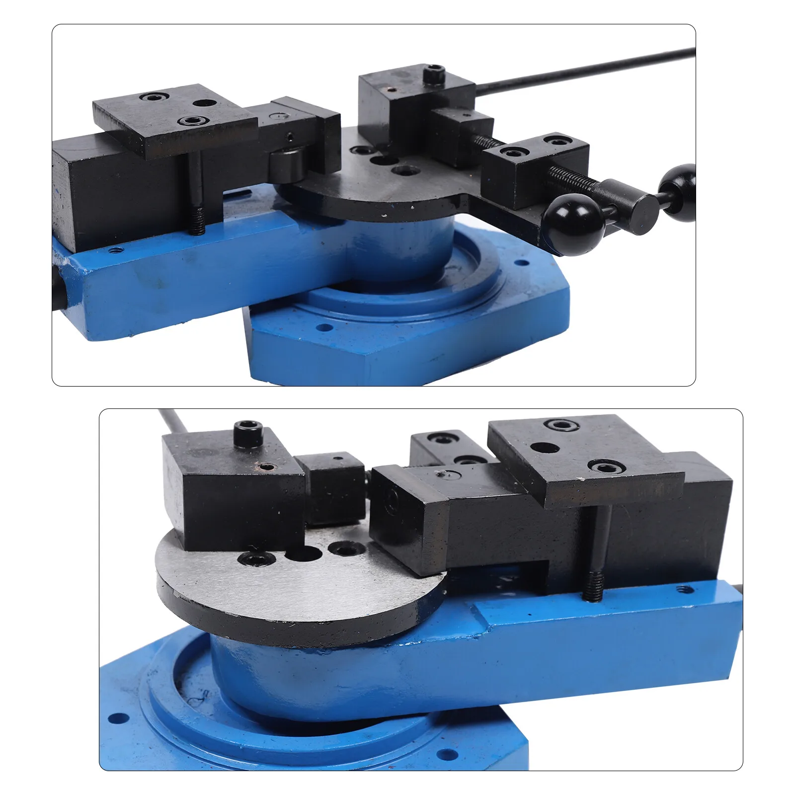 Easy-Install&Use Bending Bender - Pre-Drilled Holes For Workbench Mount, 12In Lever+3.94In Rubber Grip Saves Effort