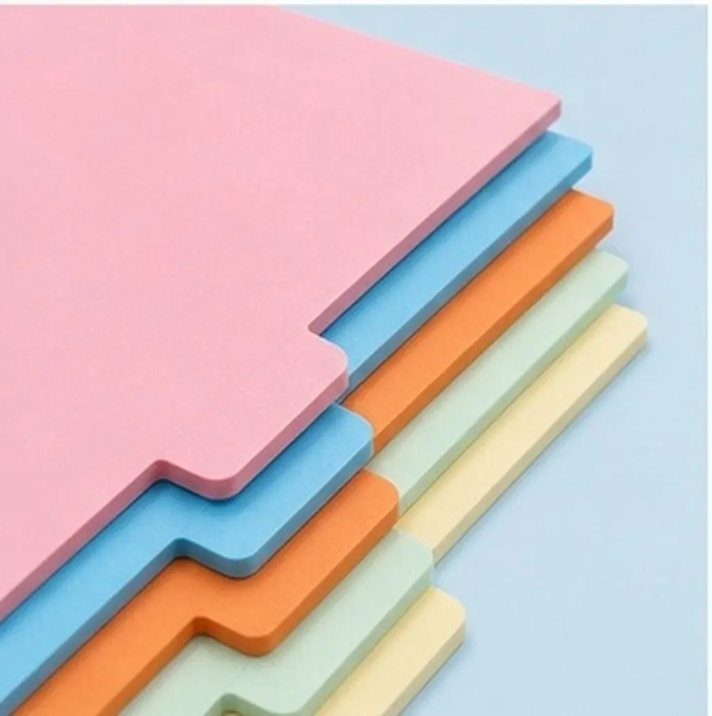 A5 Index Paper Binder Dividers Set – 5-Color Tabs, 6-Hole Reinforced, Easy-Insert Organized Planner Notebook Sheets