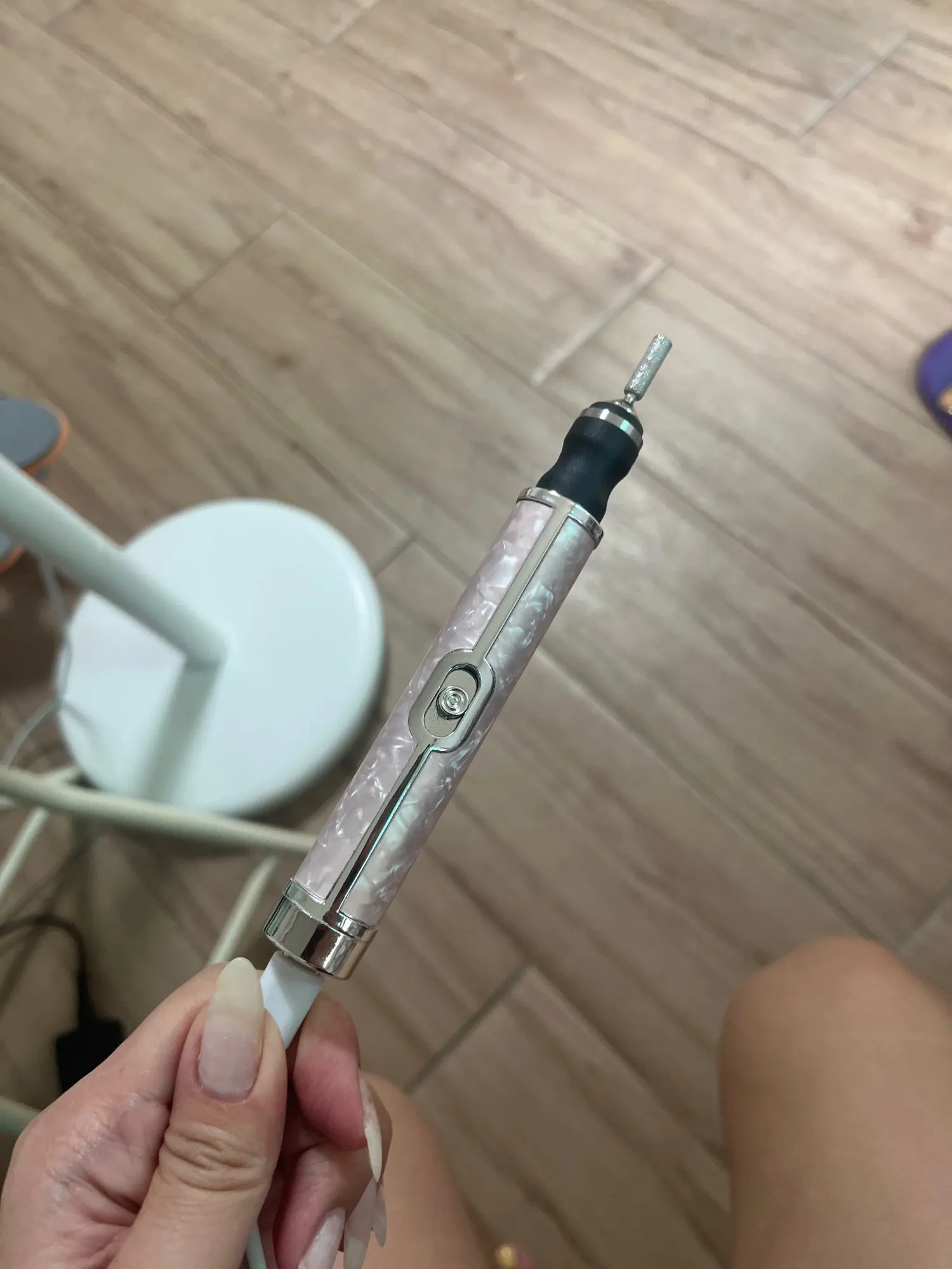 Electric Nail File Set Nails 4 Speeds Cordless Acrylic Nail Tool Thick Nails Edge Shaping Polishing Grinding Nursing Dead Skin photo review