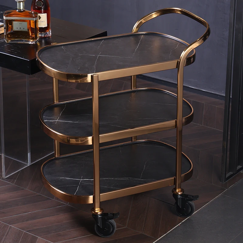

Hotel Restaurant Beverage Trolley Dessert and Beverage Service Cart Multi-purpose Service Cart Carrinho Commercial Furniture