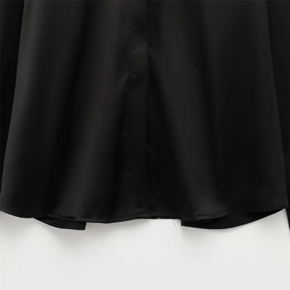 女性用ゴールドブレステッドシルクテクスチャードシャツ、長袖襟付き、春夏新作カジュアル婦人服