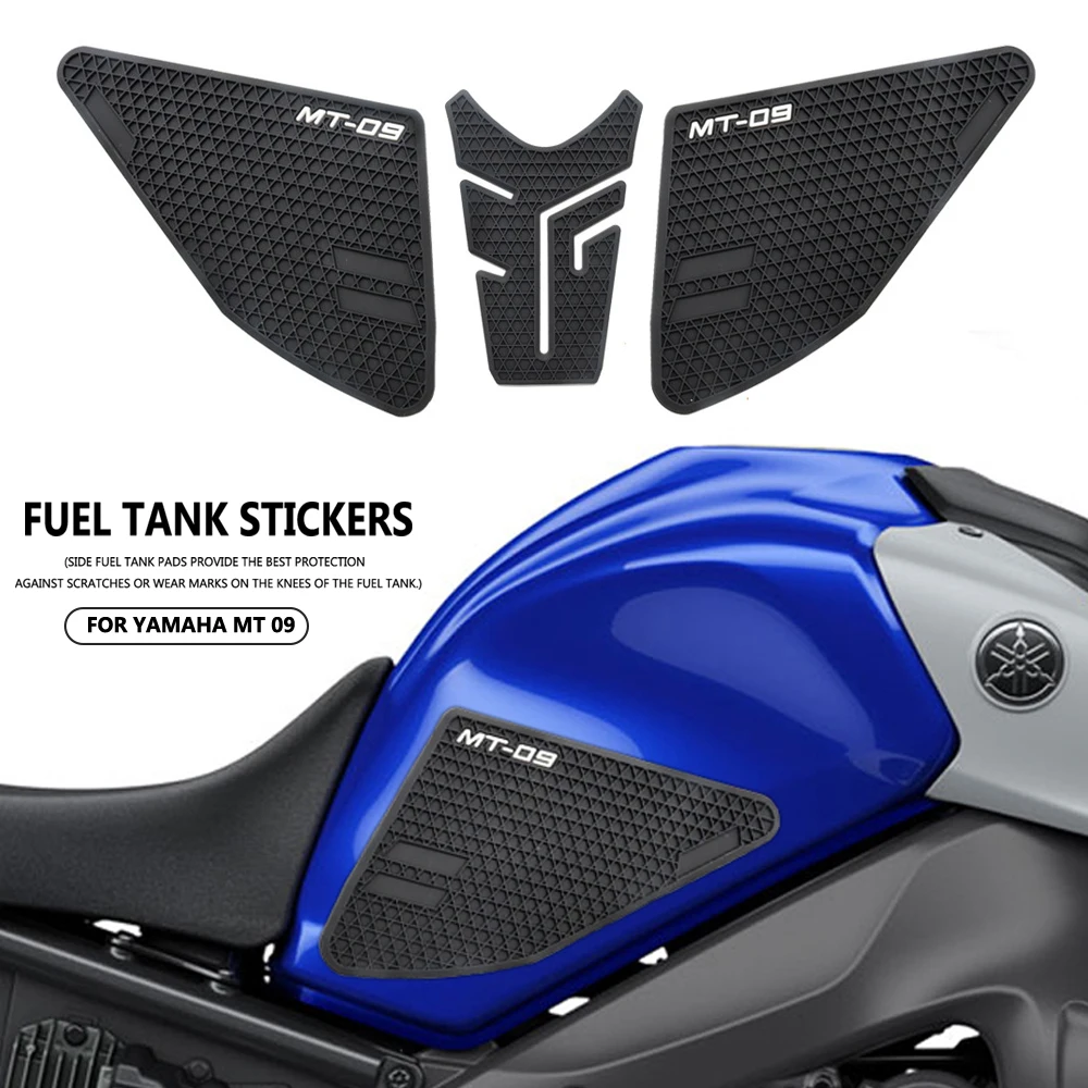 

Motorcycle Non-slip Side Fuel Tank Pad Stickers Waterproof Rubber Sticker For YAMAHA MT-09 MT09 2021 2022