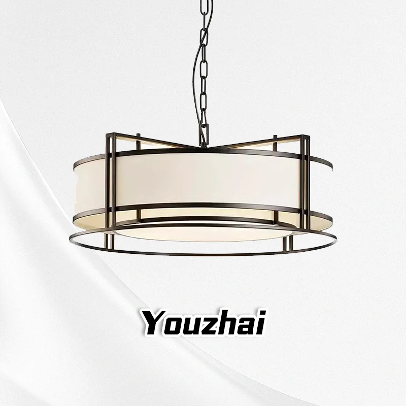 

New Chinese style pendant light, living room light, simple and atmospheric dining room bedroom study pendant light