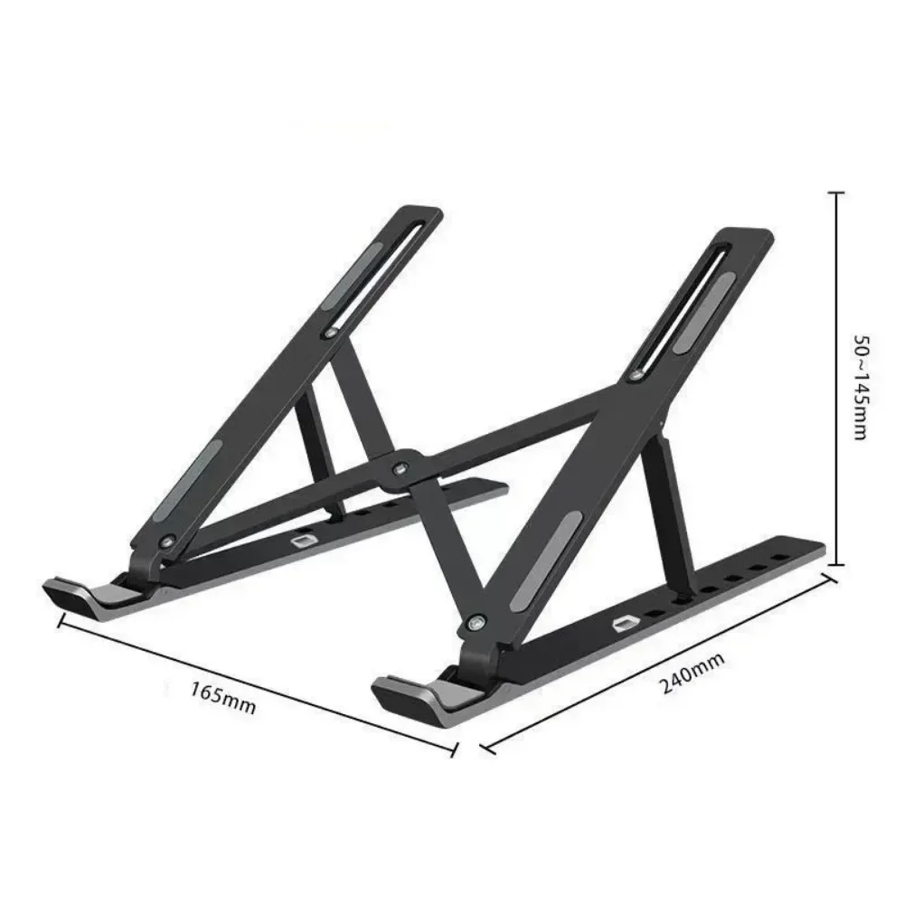 Soporte plegable para ordenador portátil de 7 velocidades, Base de soporte para portátil, soporte de refrigeración elevador ajustable, accesorios