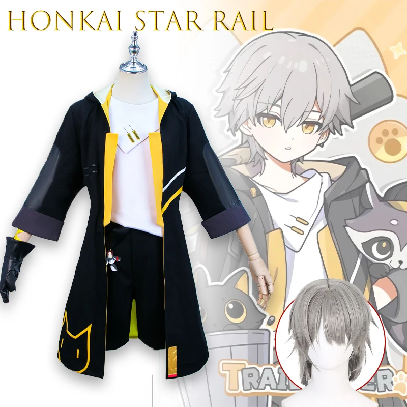‌AHonkai Star Rail Little Cat Trailblazer Cosplay Costume Full Set Anime Game Character Outfit Anime Halloween Costumes Game ‌