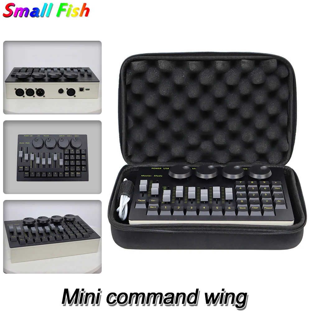 Mini Command Wing 2 Lighting Console Moving Head Light Effect Wall Washing Stage Lights Designer Dmx512 Lighting Controller