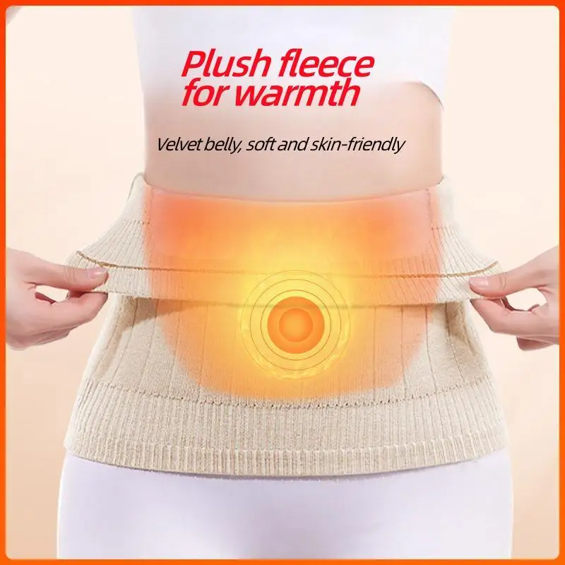 Cashmere Waist Belts with 100% cashmere Thicken Thermal Cashmere Waist Warmer Lumbar Support Belt Cold Stomach Protection Sport