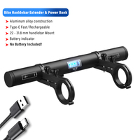 MTB Handlebar Extender Bicycle Extension Bracket Bar Bike Headlight Mount Gopro Phone Holder Support Rack Handlebar Adapter