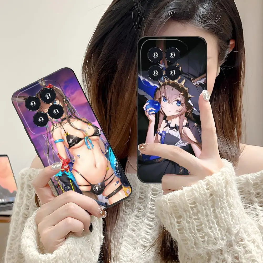 

Arknights Amiya Mobile Phone Case for Xiaomi 15 14 13 12 Mi 11 T Ultra Lite Pro S X 5G Colour Printing Protective Pretty Luxury