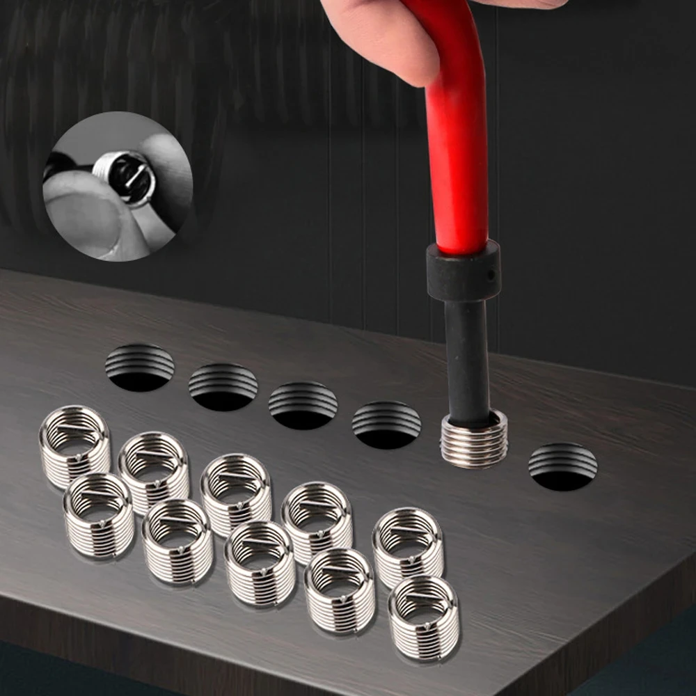 Damaged Nut Thread Quick Repairing Tool Car Screw Tap Repairing Tools Kit Tapper Tap and Reamer Repairing Tool Auto Accessory