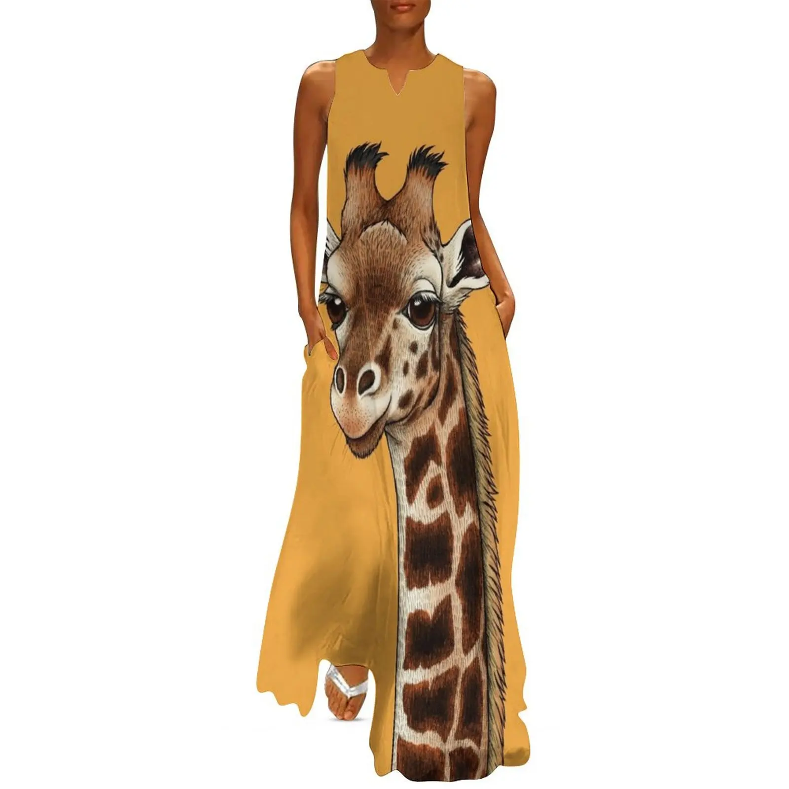 

Rothschild's Giraffe Long Dress Women's dresses dress dresses clothes for women Dress