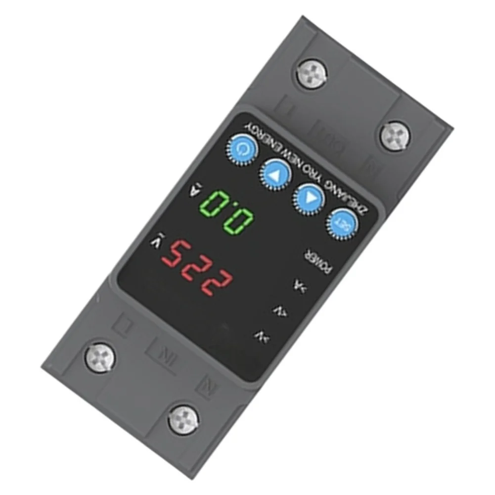 Adjustable Voltage Protector Circuit Breaker AC For DIN Rail Voltage Regulator Undervoltage Overvoltage Protection