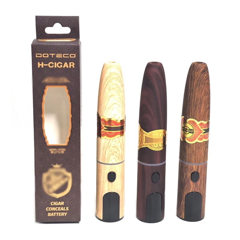 Batería oculta original DOTECO H-Cigar de 400mah, batería de precalentamiento de 1,8 V-4,2 V, bolígrafo para vapeo con cartucho de rosca 510, cigarrillo electrónico