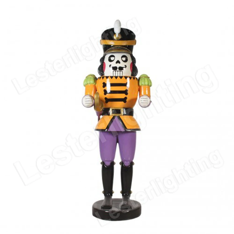 

Fiberglass Decor Crafts Decoration Display Giant Outdoor Nutcracker Skeleton Statue Soldiers Resins Holiday Supplies Ornaments