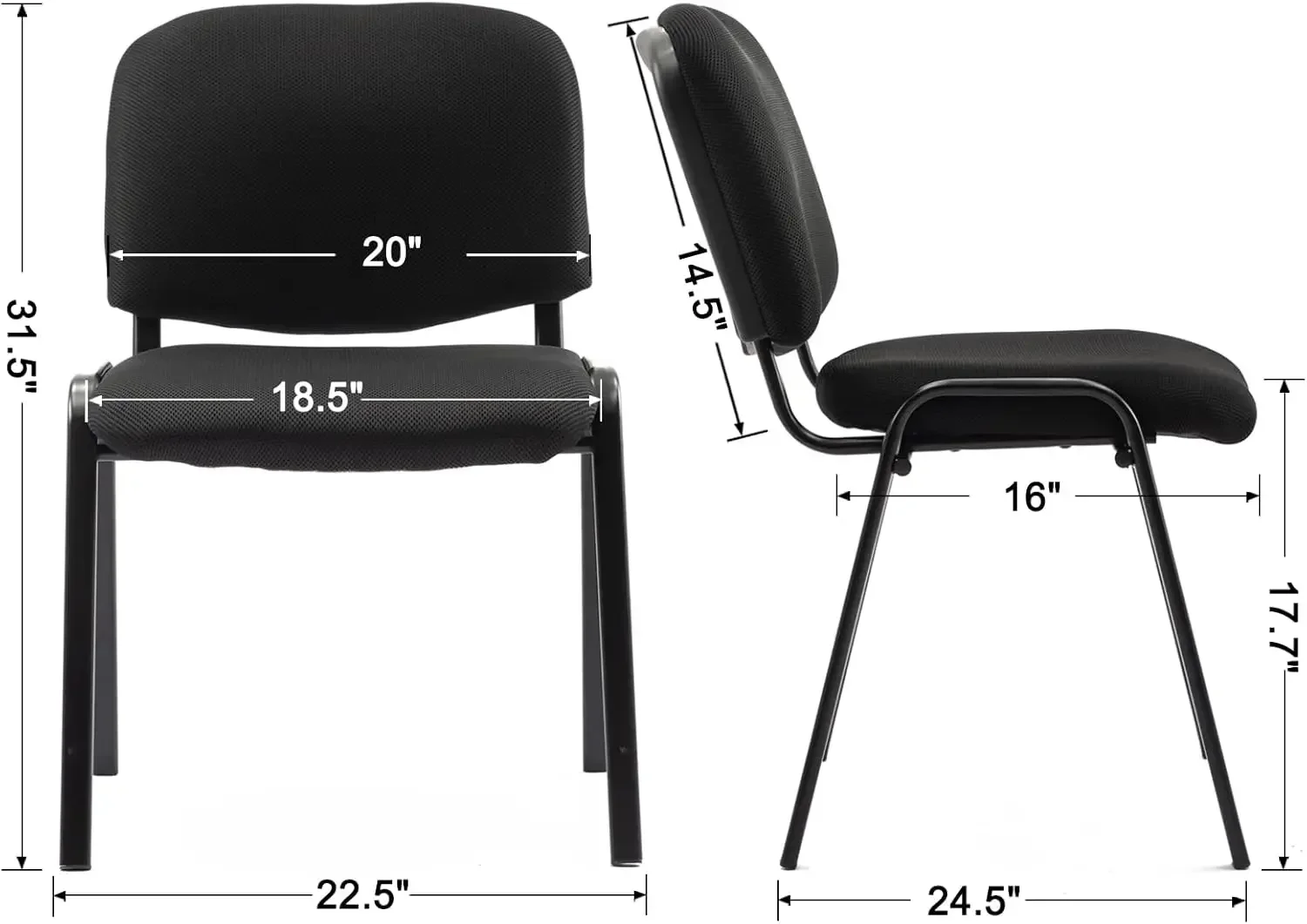 Stapelbare Wachtkamerstoelen Set Van 10 Moderne Conferentieruimte Kantoor Gastzijde Receptie Voor Breekruimte