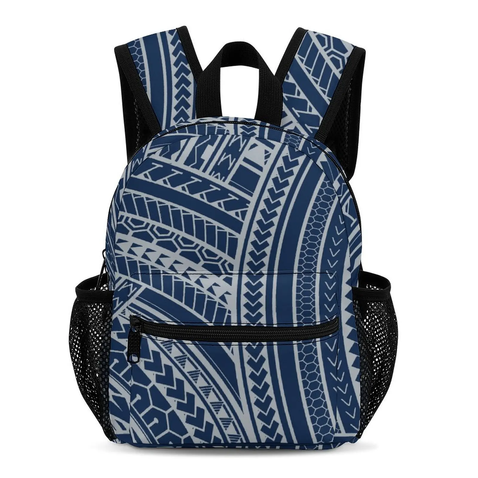 يمكن تخصيص حقيبة الظهر الصغيرة ذات السعة الصغيرة المطبوعة على الطراز البولينيزي مع الأنماط