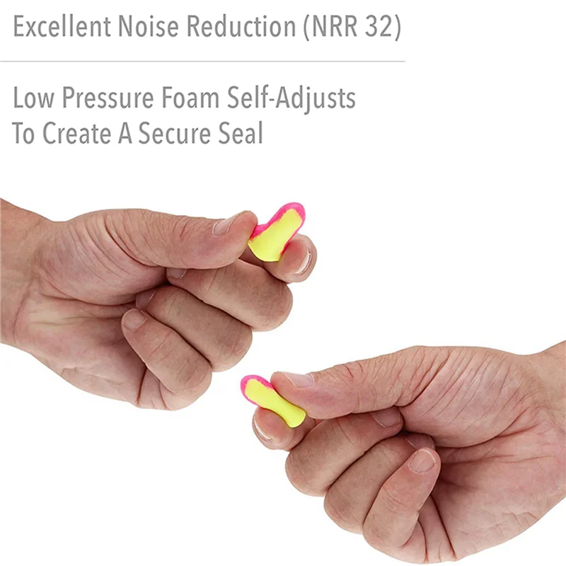 200 Pairs Of Soundproof Earplugs Anti-Noise Sponge Protective Earplugs Work Study Sleep Earplugs-PZZW