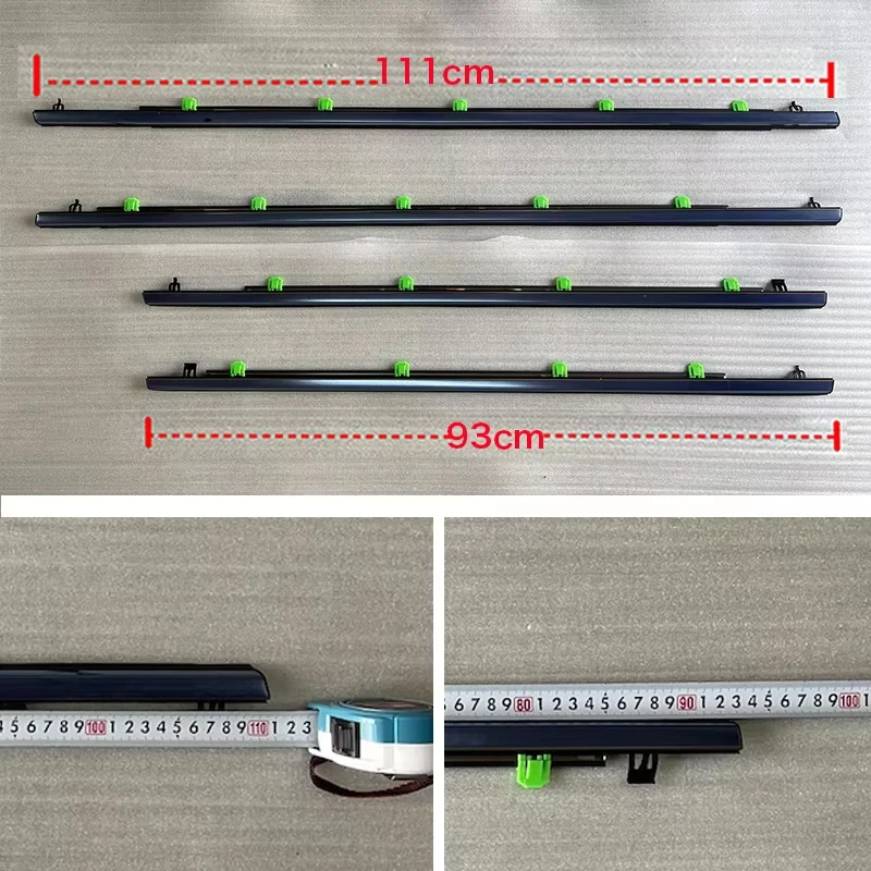4Pcs Chrome Window Rubber Trim For Honda CRV 2007-2011 Weatherstrip Seal Strips Door Moulding Window Glass Trim 72410-SWA-A01