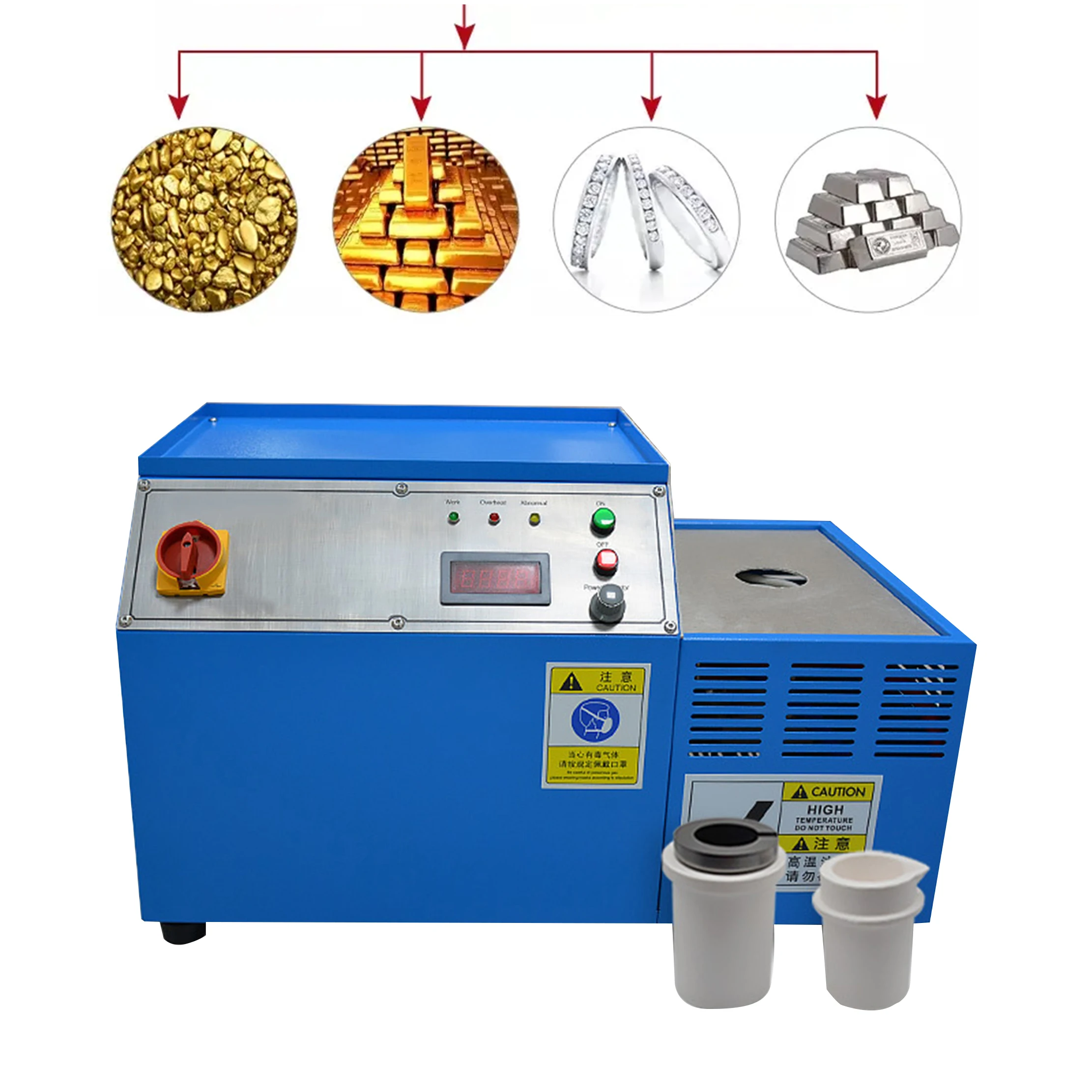 Gold Smelting Furnace Gold/silver/copper High Quality Smelting Machine 220v Mini Induction Melting Furnace