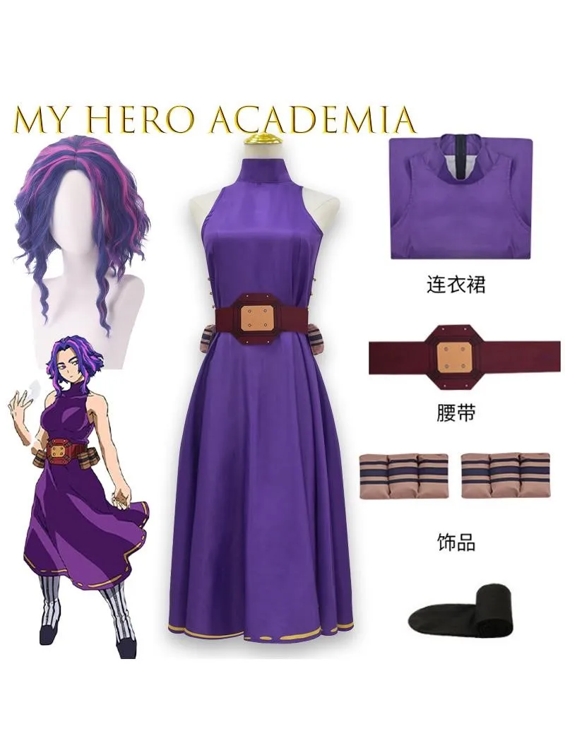 Costume de Cosplay My Hero Deku, perruque, accessoire, tenue Justice Attitude B Grade Lady Nagant, réplique de fête d'halloween et de noël