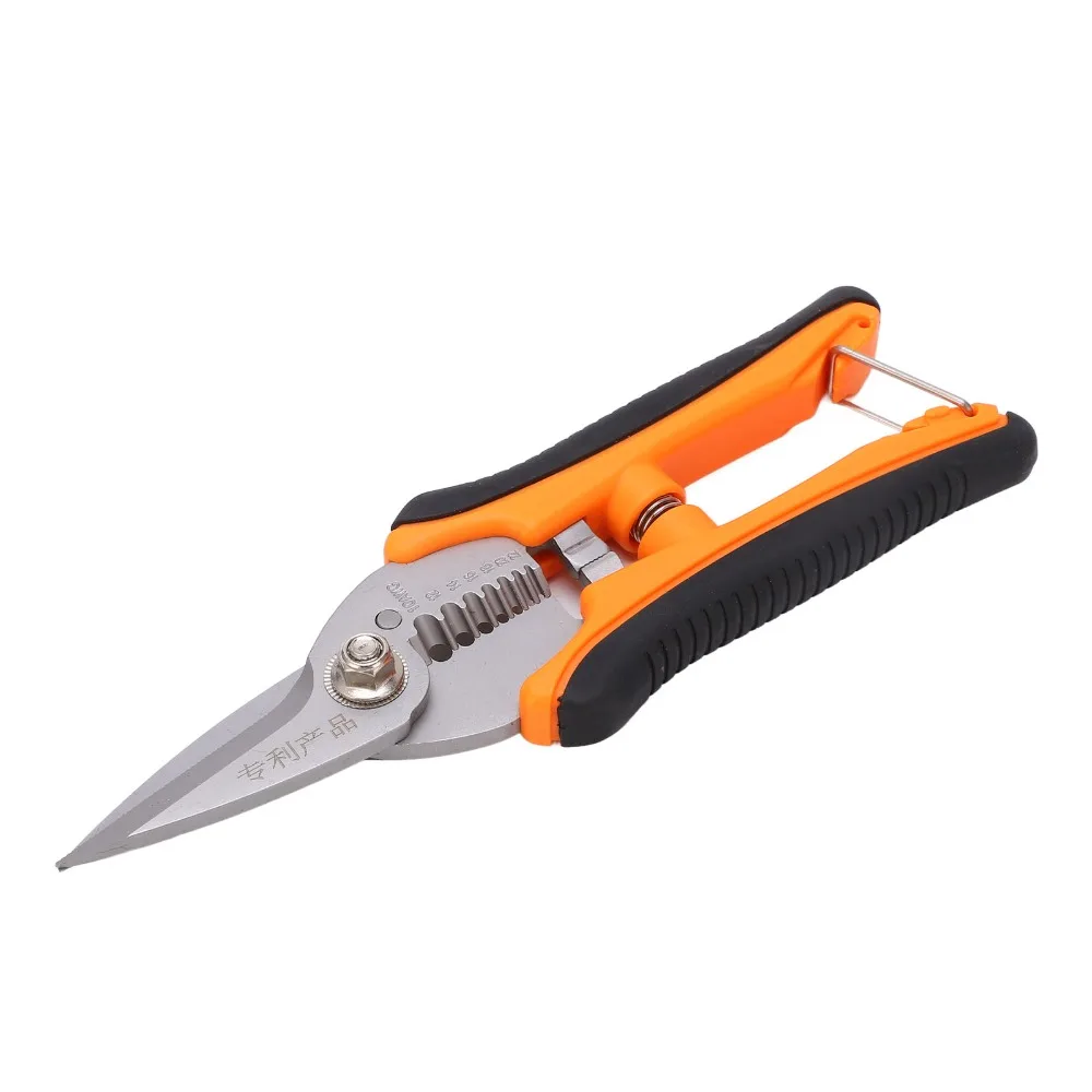 Stainless Steel Wire Stripper Cutter Saw Tooth Front Manual Operation Crimping Pliers Integrated Crimper