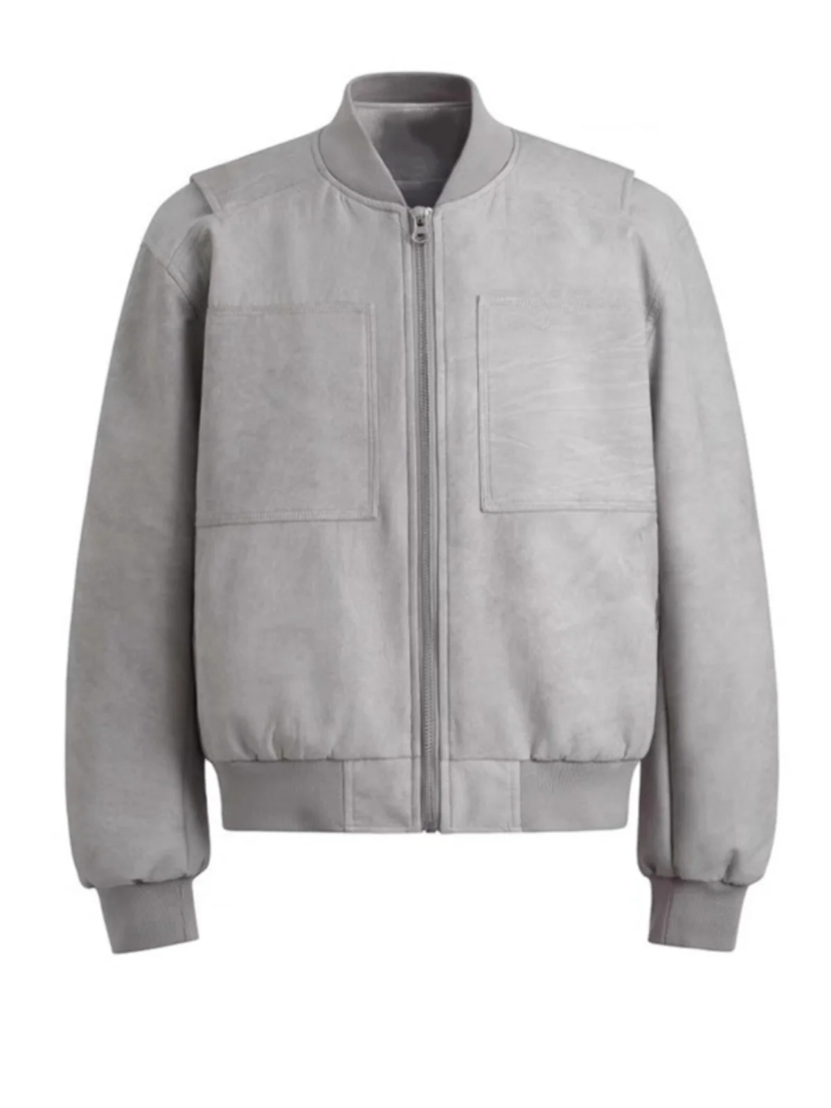 

Cleanfit American Retro ort Baseball Jaet Men's Spring Autumn Trendy High-End Workwear oulder Ja Knife ket Zipper