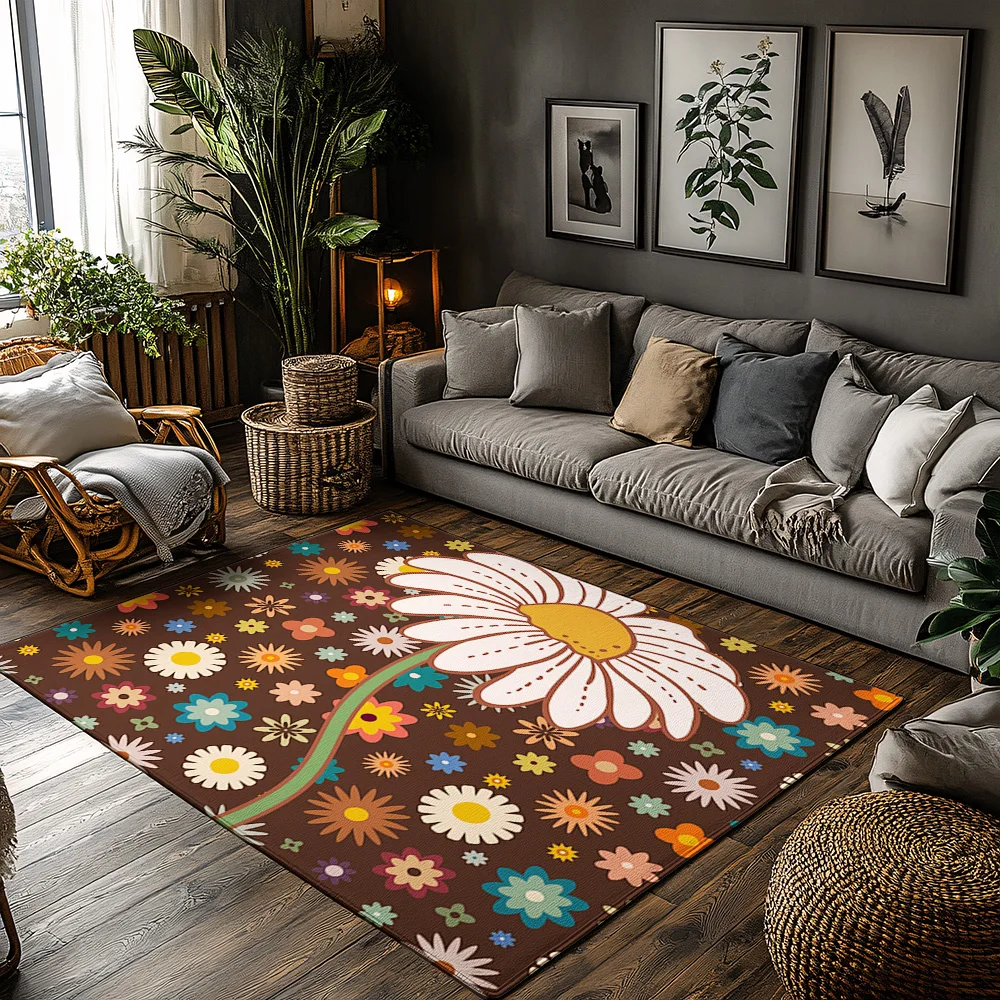 

Коврик с цветочным принтом для дома и улицы, моющийся коврик для приветствия, домашний декор, напольный коврик для прихожей, кухня, фермерский дом, знак приветствия, подарок