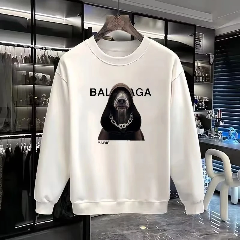 

High-quality Men's Letter Printing Fashion Trend Clothing Crew Neck Sweater Casual Loose Cotton Long-sleeved Men Streetwear