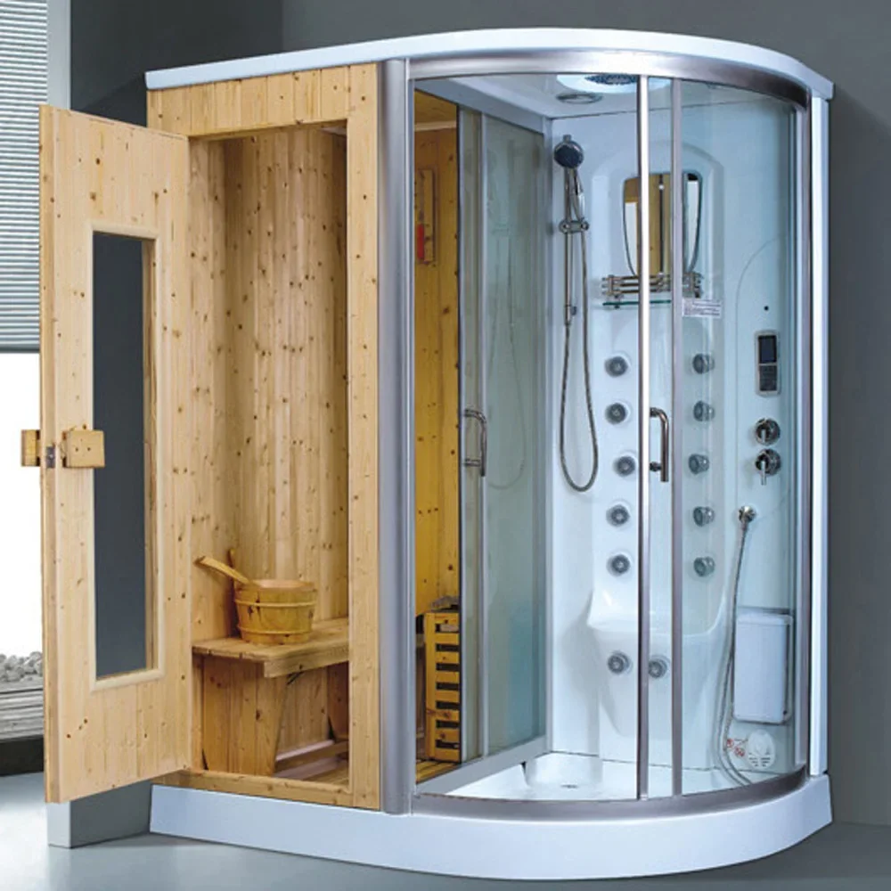 Safe for 1700X1100X2150mm Dry & Wet Steam Shower Enclosure Computer Control Combination Sauna